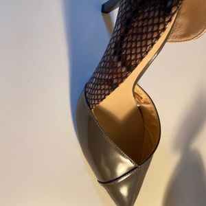 Zara Heels With Crocodile Back Detail  -WORN ONCE-